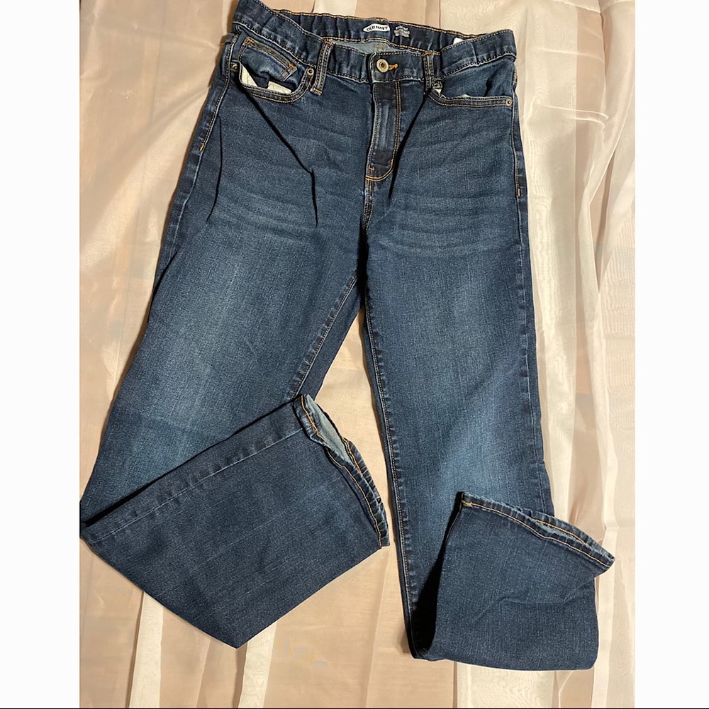 Old Navy - 14 Husky Jeans - Dark Wash Blue Jeans Bootcut